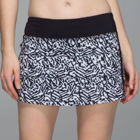 𝅺lululemon Pace Rival Skirt II Brushed Animal - Picture 1 of 12